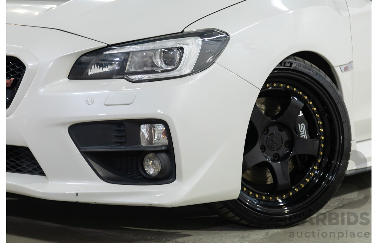02/2015 Subaru WRX STi Premium (AWD) MY15 4d Sedan Crystal White Turbo 2.5L