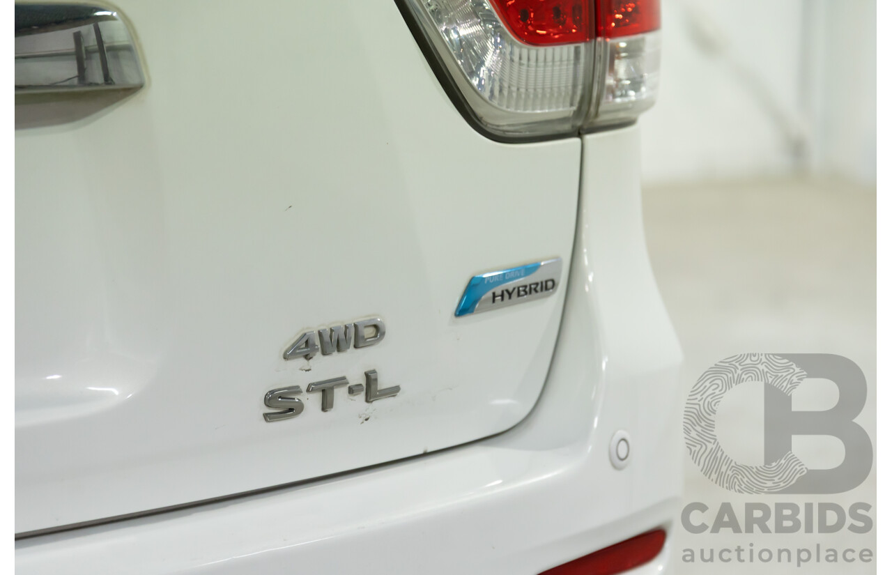 6/2015 Nissan Pathfinder ST-L Hybrid (4x4) R52 MY15 4d Wagon Ivory Pearl Supercharged 2.5L - 15kW Hybrid - 7 Seater