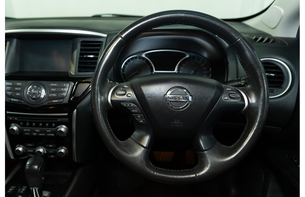 6/2015 Nissan Pathfinder ST-L Hybrid (4x4) R52 MY15 4d Wagon Ivory Pearl Supercharged 2.5L - 15kW Hybrid - 7 Seater