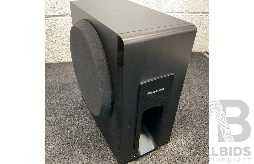 Panasonic SU-HTB18 Sound Bar with Subwoofer and LG Home Theatre System (Speaker S63T1 ,S63T2 & Center S63S2)