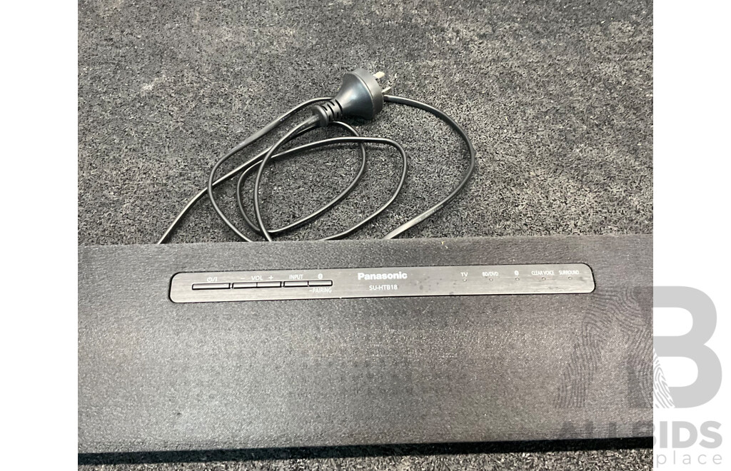 Panasonic SU-HTB18 Sound Bar with Subwoofer and LG Home Theatre System (Speaker S63T1 ,S63T2 & Center S63S2)