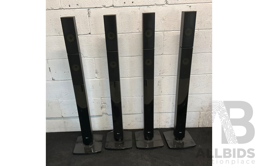 Panasonic SU-HTB18 Sound Bar with Subwoofer and LG Home Theatre System (Speaker S63T1 ,S63T2 & Center S63S2)