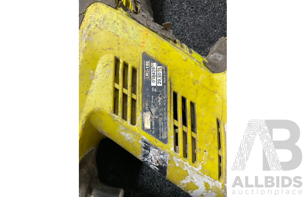 RYOBI One+ 18V Angle Grinder and Reciprocating Saw with Two 5.0Ah Batteries - Lot of 4