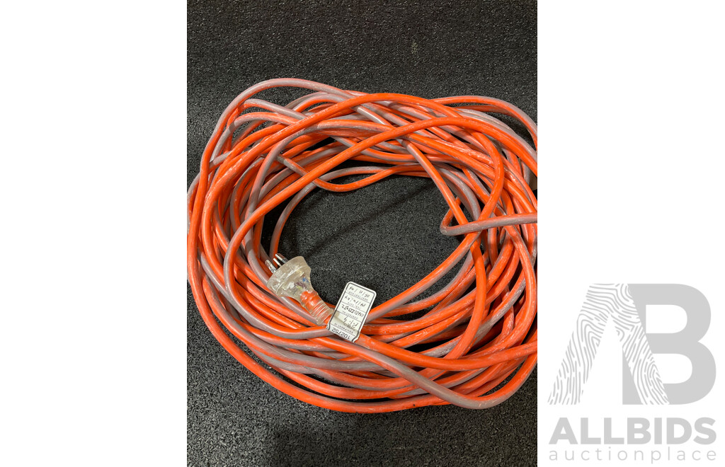 CLICK Portable Power Distribution Board, Extension Lead and 30m GARDENA Flex Garden Hose with Fitting - Lot of 3