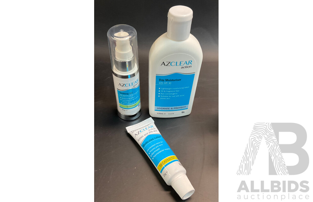 Assorted Skincare Products Included CeraVe, AZclear, Benzac and Luca's Papaw Ointment - Lot of 23