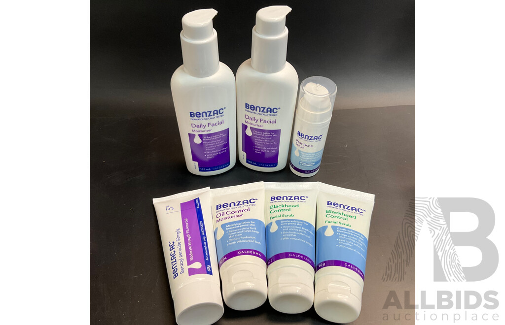 Assorted Skincare Products Included CeraVe, AZclear, Benzac and Luca's Papaw Ointment - Lot of 23