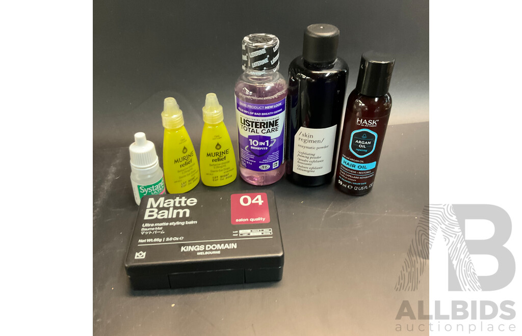 Bulk Lot - Lacura Purifying Cleansing Balm & Hask Hair Oil & Assorted Lip Balm, Soap, Sudocrem, Strotdaderm and More