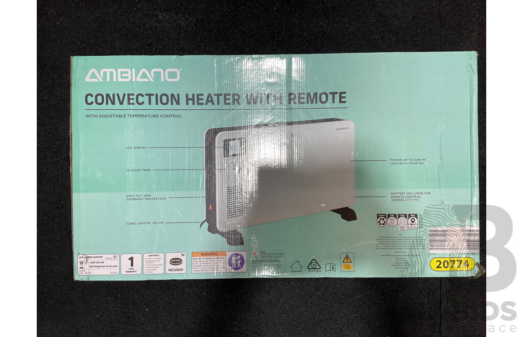 AMBIANO Convection Heater with Remote