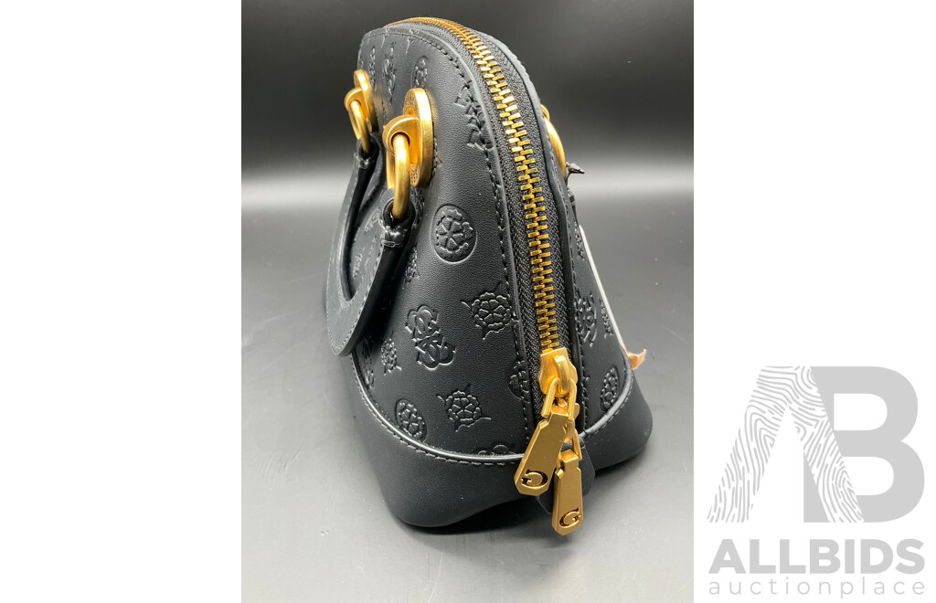 Cathleen Small Dome Satchel Handbag Branded GUESS