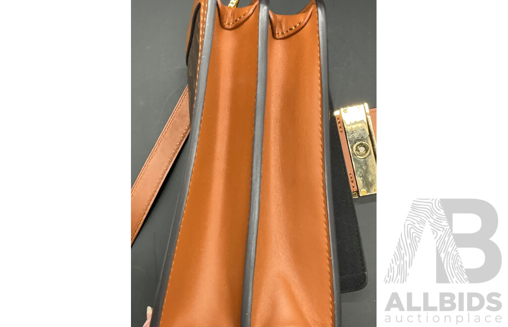 Mini Dauphine Monogram Reverse Canvas Crossbody Bag Branded LOUISE VUITTON