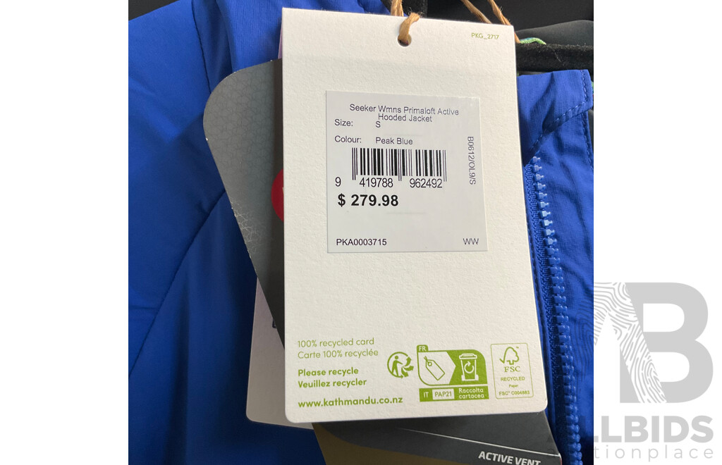 Kathmandu Womens Seeker Primaloft Active Hooded Jacket (size S)