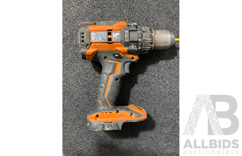 AEG 18V Fusion Brushless Hammer Drill (BSB18BL) with 6.0Ah Battery - Lot of 2