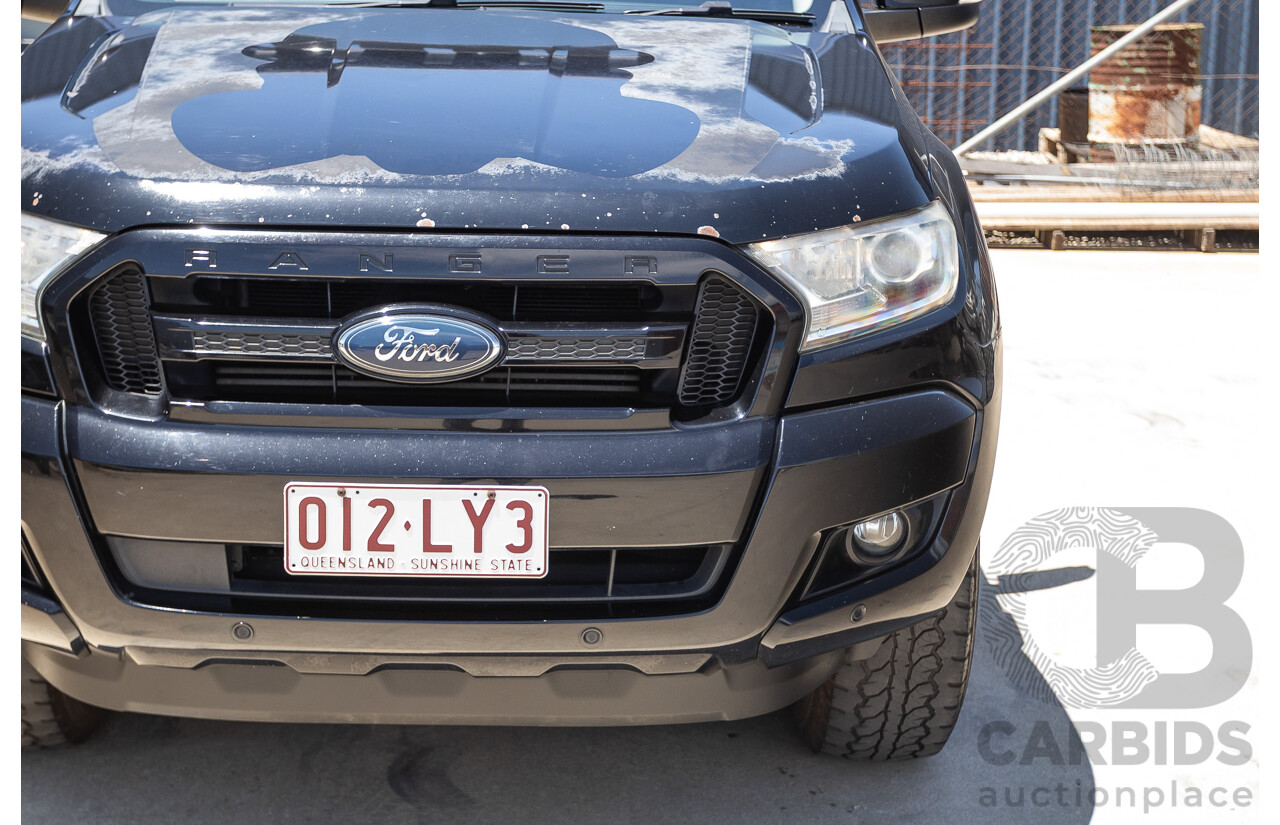 04/2017 Ford Ranger FX4 3.2 (4x4) PX MKII MY17 UPDATE Dual Cab Utility Shadow Black Turbo Diesel 3.2L