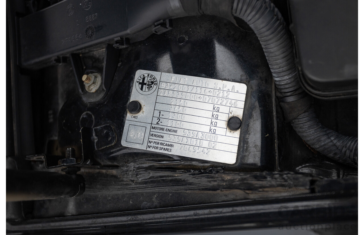 8/2007 Alfa Romeo 159 JTD FWD  4D Sedan Alfa Black Turbo Diesel 2.4L