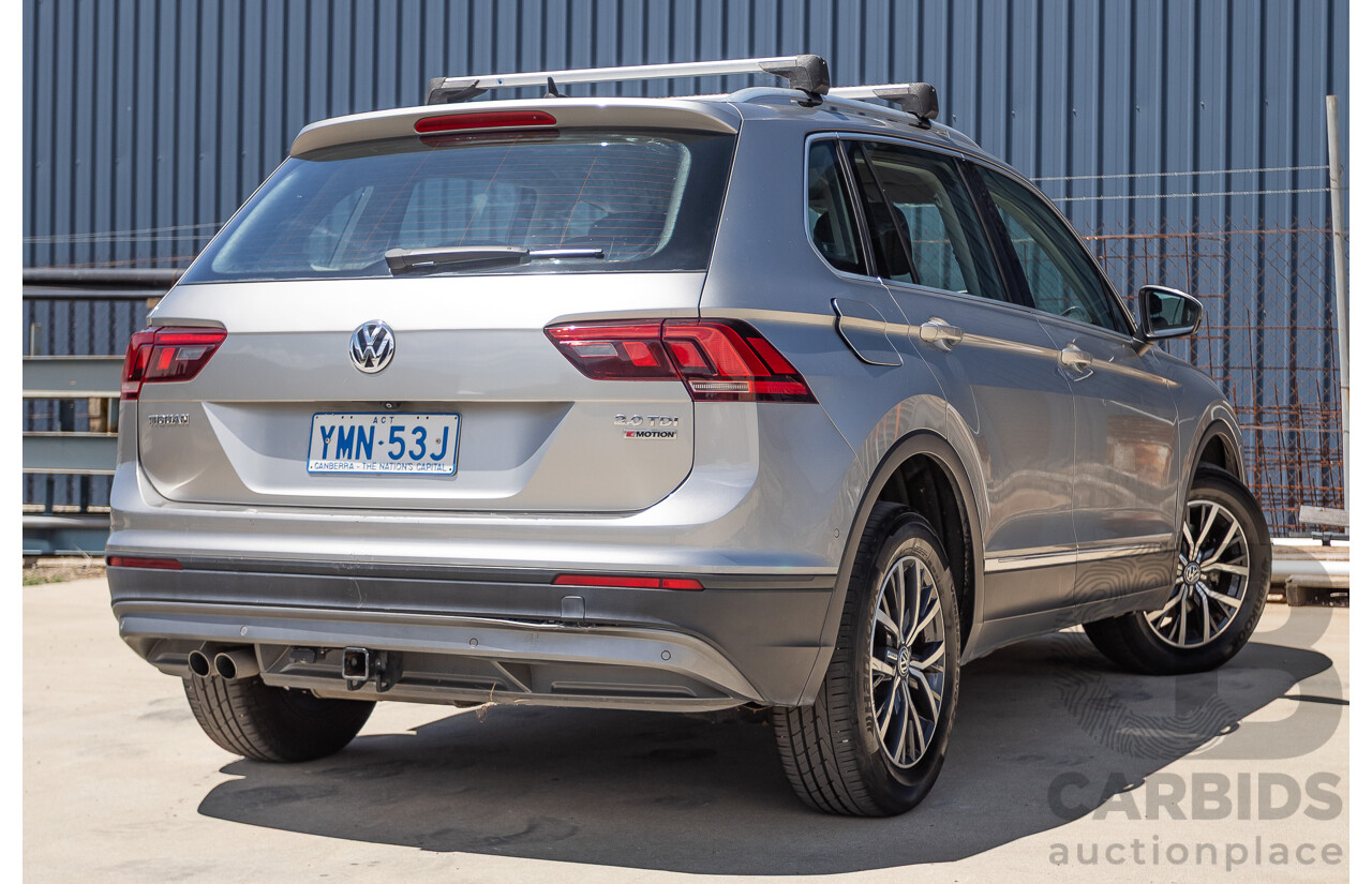 01/2017 Volkswagen Tiguan 110 TDI Comfortline (AWD) 5NA 4D Wagon Tungsten Silver Metallic Turbo Diesel 2.0L