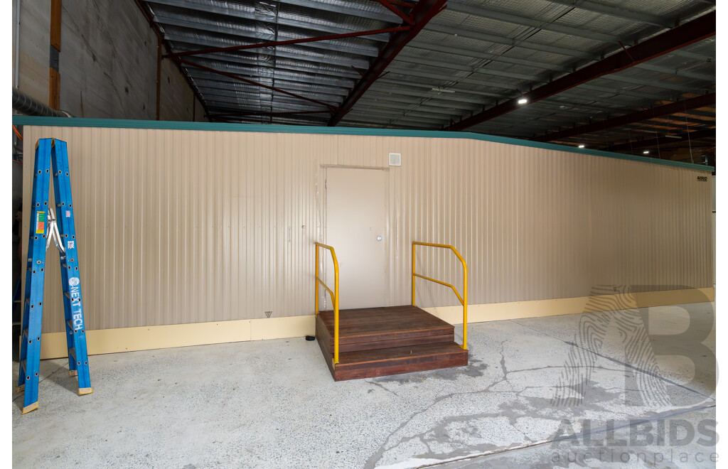 Quantity of 5 Bay's of AUSCO Modular Portable Site Shed's