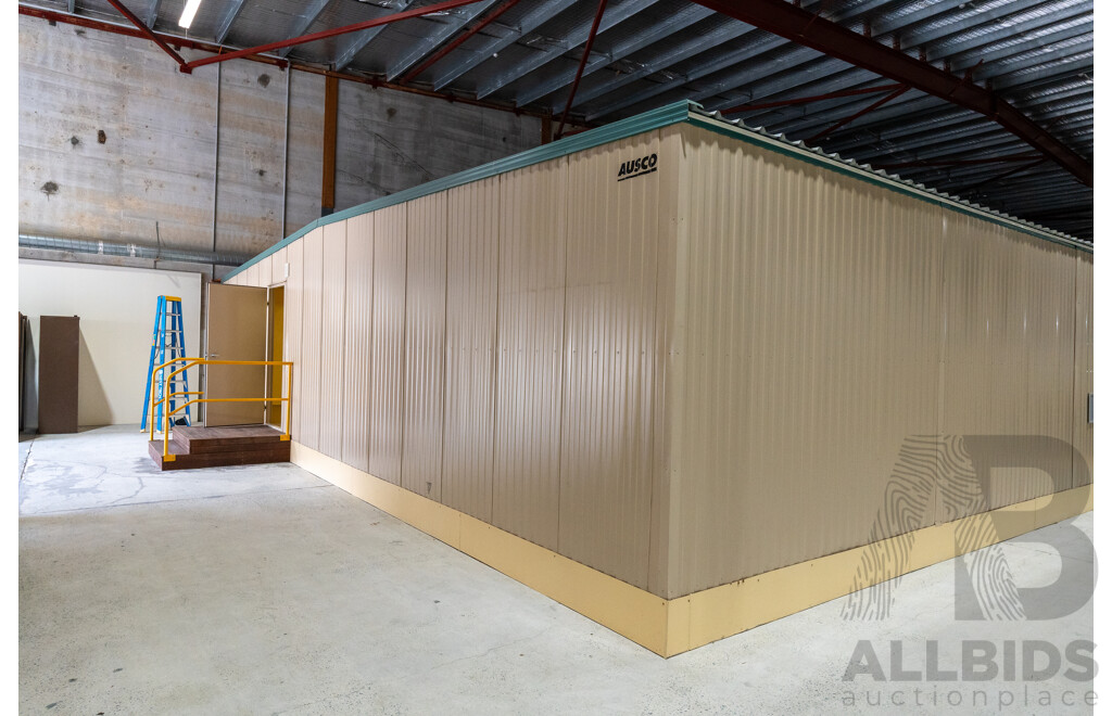 Quantity of 5 Bay's of AUSCO Modular Portable Site Shed's