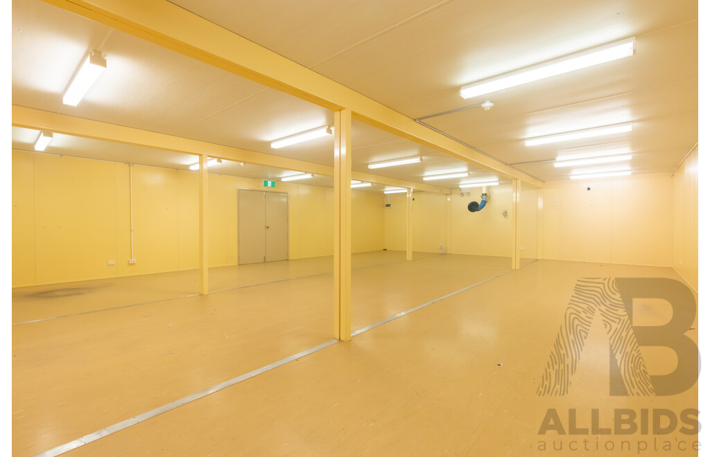 Quantity of 5 Bay's of AUSCO Modular Portable Site Shed's