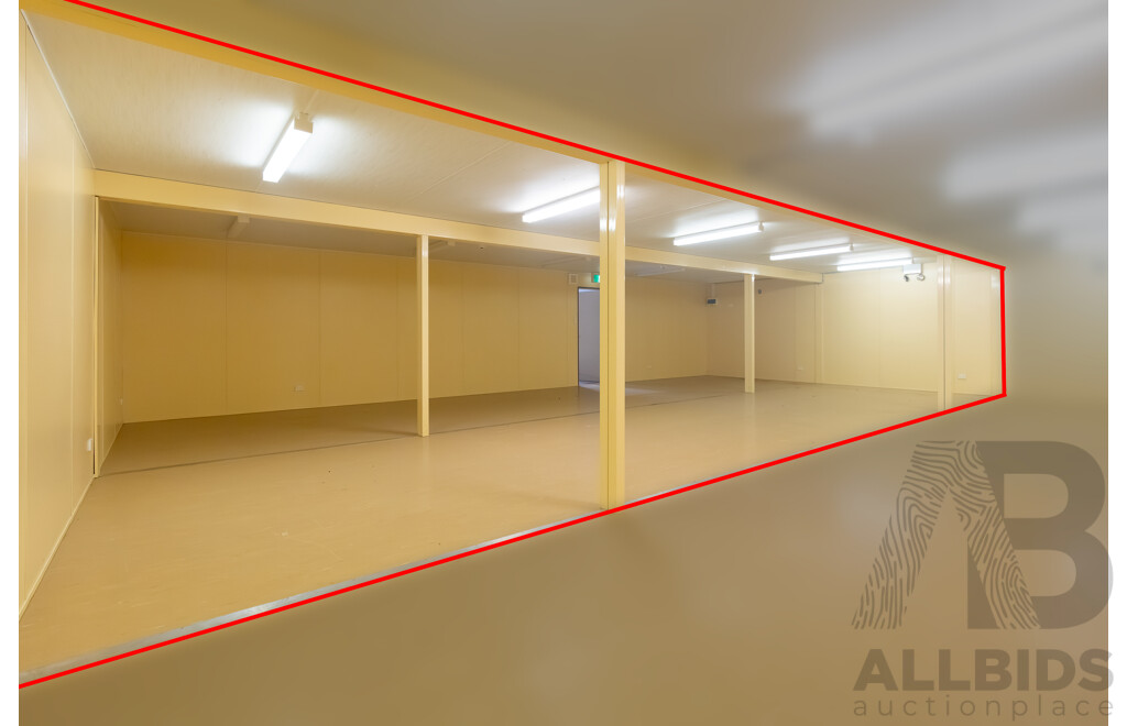 Quantity of 5 Bay's of AUSCO Modular Portable Site Shed's