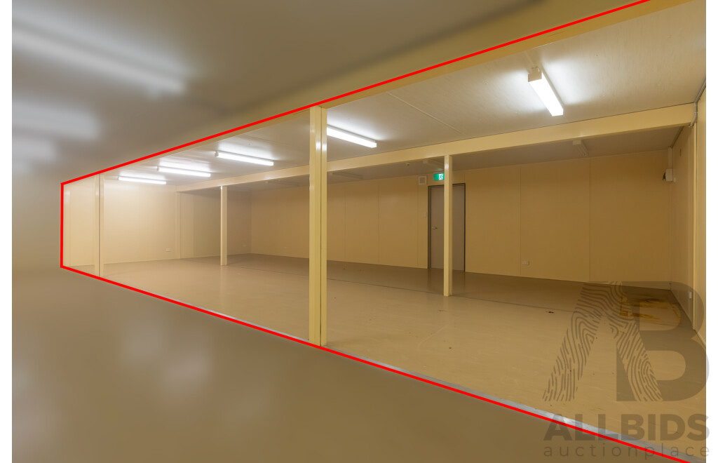 Quantity of 5 Bay's of AUSCO Modular Portable Site Shed's