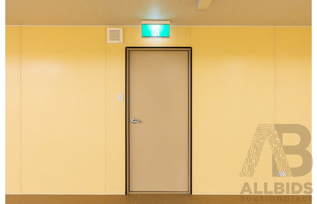 Quantity of 5 Bay's of AUSCO Modular Portable Site Shed's