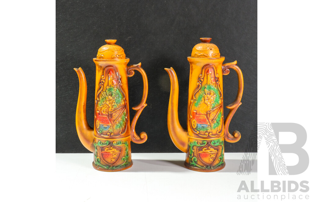 Pair of Composite Spanish Style Ornamental Kettles