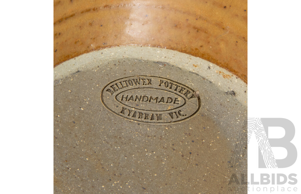 BellTower Pottery Collection of Seven Handmade Kitchen Canisters