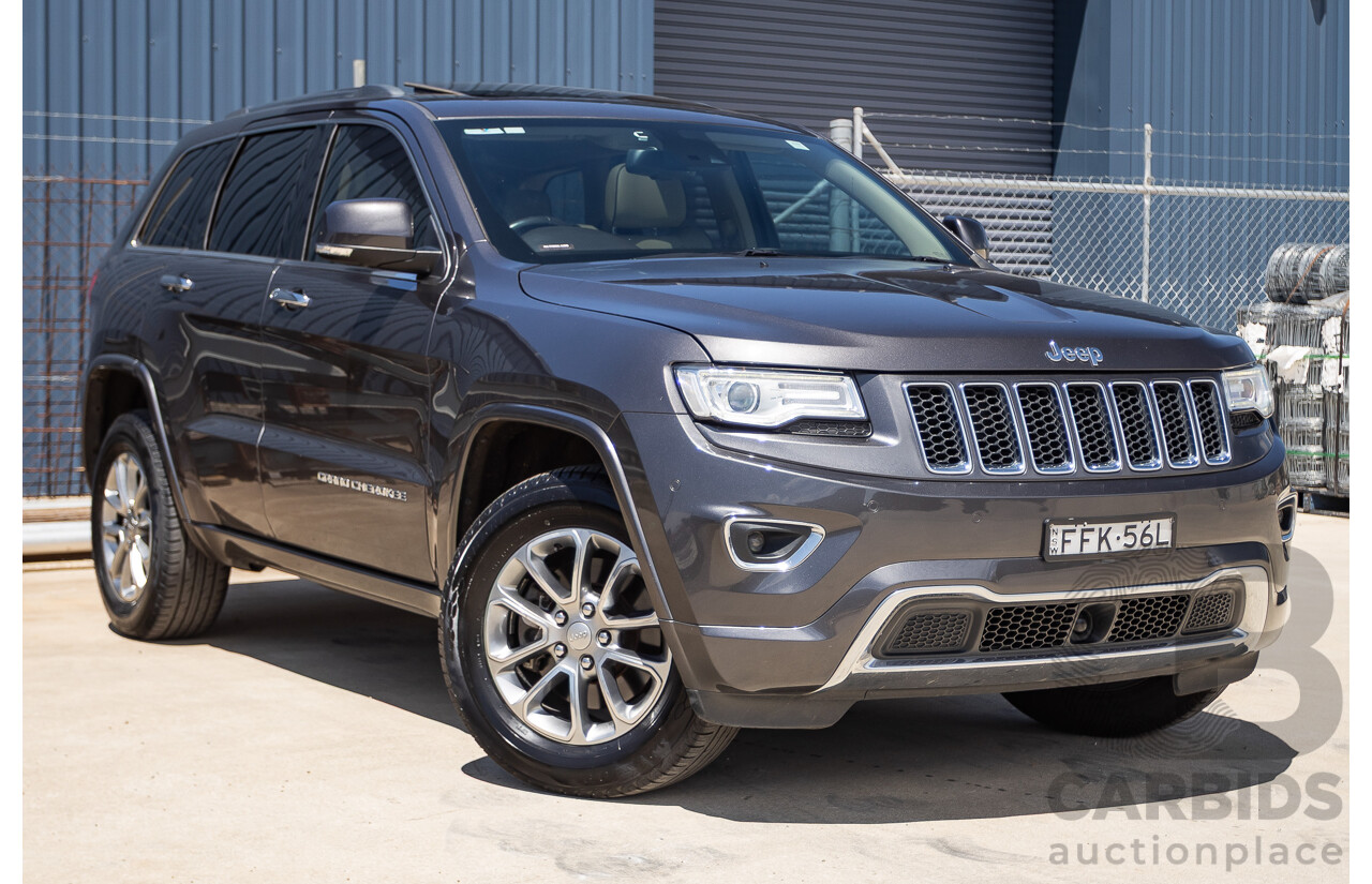 11/2014 Jeep Grand Cherokee Overland (4x4) WK MY15 4D Wagon Silver Turbo Diesel 3.0L
