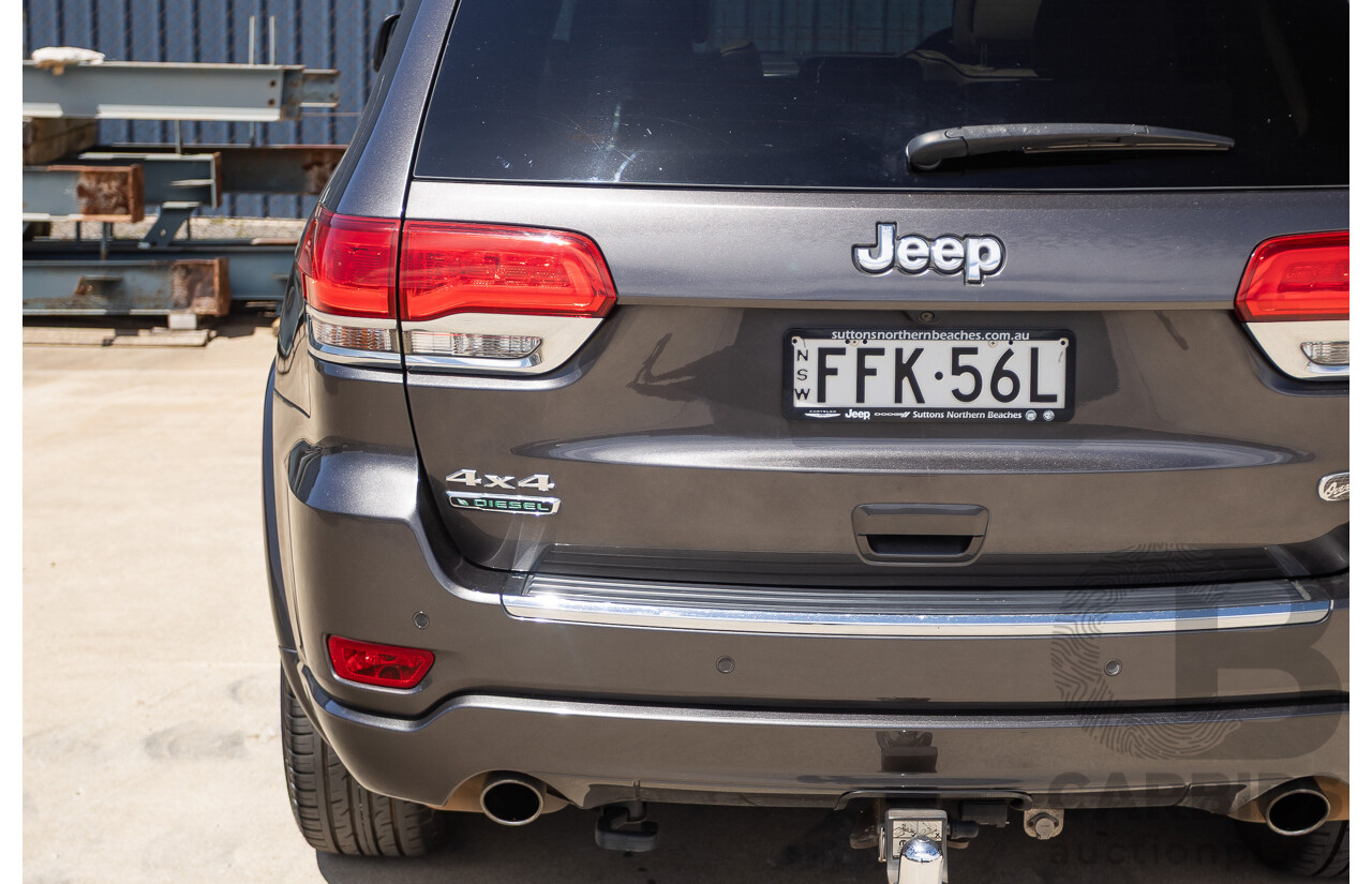 11/2014 Jeep Grand Cherokee Overland (4x4) WK MY15 4D Wagon Silver Turbo Diesel 3.0L