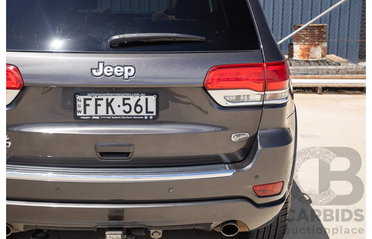 11/2014 Jeep Grand Cherokee Overland (4x4) WK MY15 4D Wagon Silver Turbo Diesel 3.0L