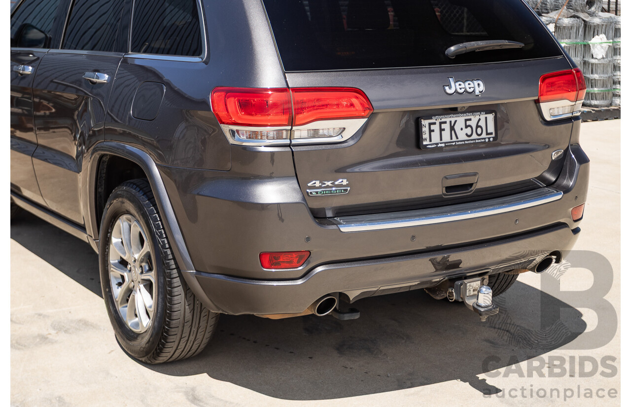 11/2014 Jeep Grand Cherokee Overland (4x4) WK MY15 4D Wagon Silver Turbo Diesel 3.0L