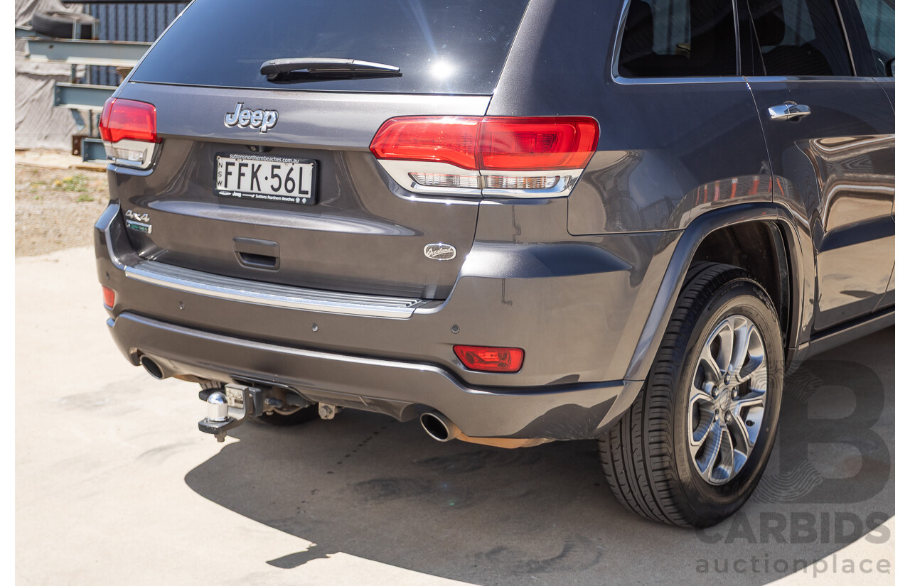 11/2014 Jeep Grand Cherokee Overland (4x4) WK MY15 4D Wagon Silver Turbo Diesel 3.0L