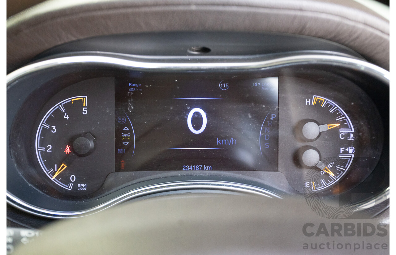 11/2014 Jeep Grand Cherokee Overland (4x4) WK MY15 4D Wagon Silver Turbo Diesel 3.0L