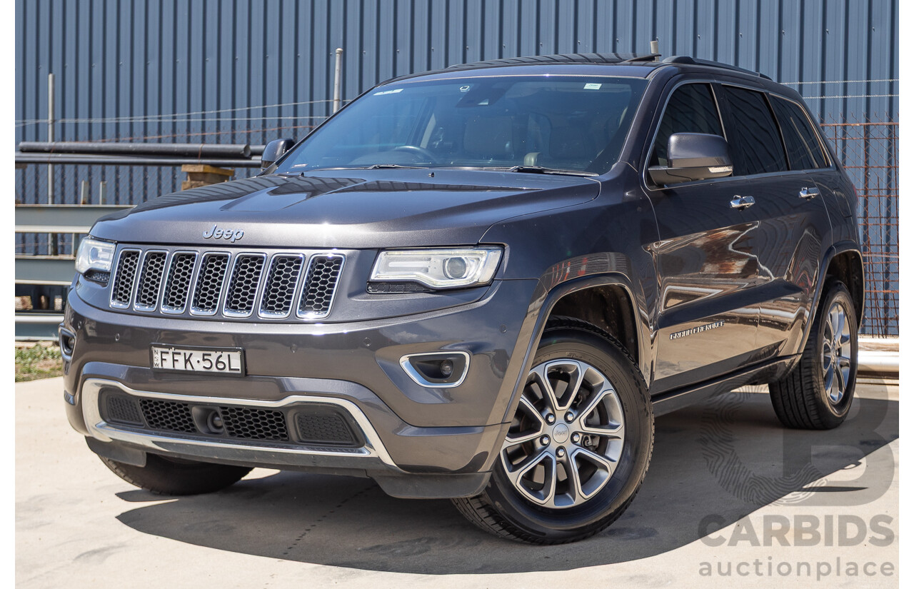 11/2014 Jeep Grand Cherokee Overland (4x4) WK MY15 4D Wagon Silver Turbo Diesel 3.0L