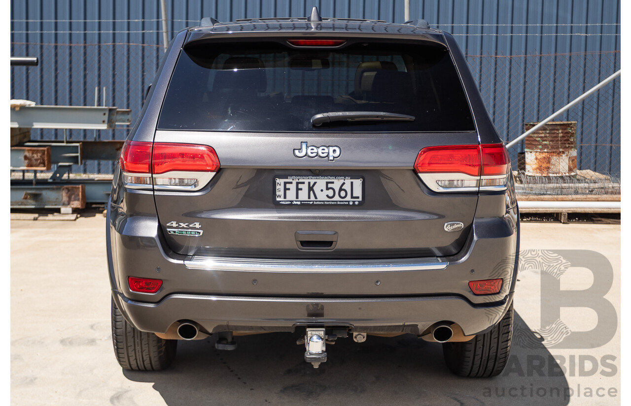 11/2014 Jeep Grand Cherokee Overland (4x4) WK MY15 4D Wagon Silver Turbo Diesel 3.0L