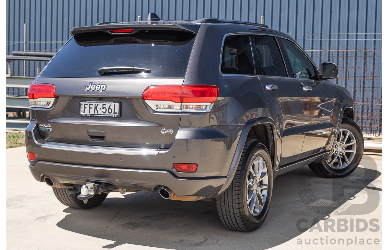 11/2014 Jeep Grand Cherokee Overland (4x4) WK MY15 4D Wagon Silver Turbo Diesel 3.0L