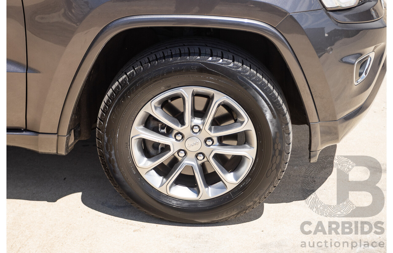 11/2014 Jeep Grand Cherokee Overland (4x4) WK MY15 4D Wagon Silver Turbo Diesel 3.0L