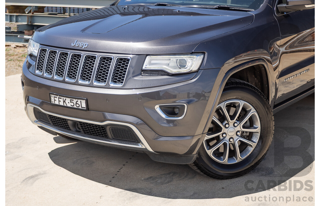 11/2014 Jeep Grand Cherokee Overland (4x4) WK MY15 4D Wagon Silver Turbo Diesel 3.0L