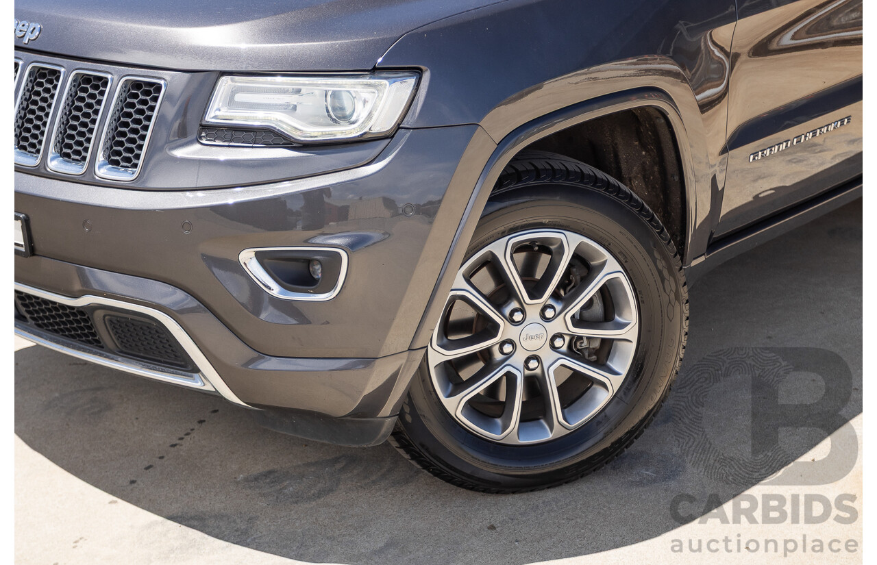 11/2014 Jeep Grand Cherokee Overland (4x4) WK MY15 4D Wagon Silver Turbo Diesel 3.0L