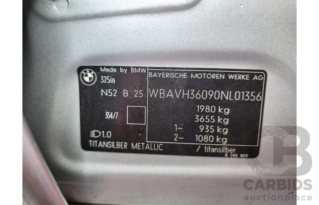 1/2008 Bmw 3 25i E90 07 UPGRADE 4d Sedan Silver 2.5L