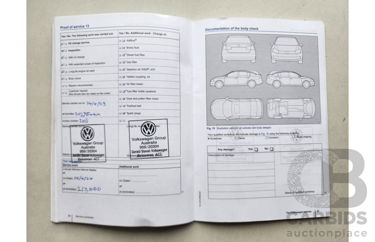 10/2014 Volkswagen Golf 103 TSI Highline AU MY14 5d Hatchback White 1.4L