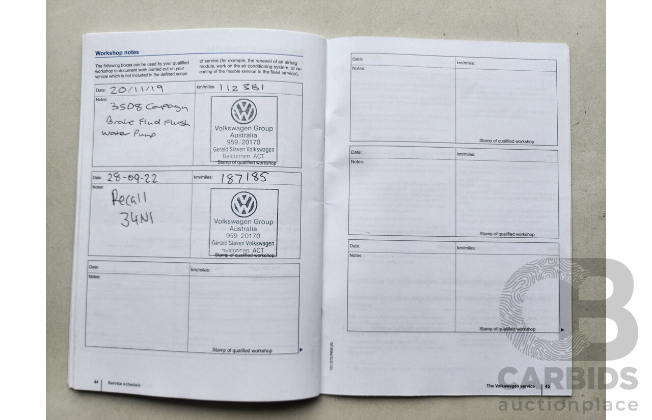 10/2014 Volkswagen Golf 103 TSI Highline AU MY14 5d Hatchback White 1.4L