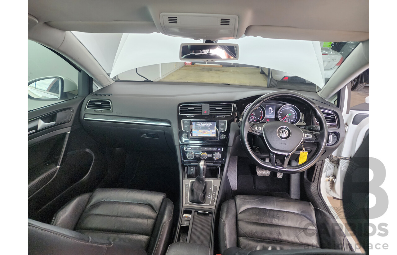 10/2014 Volkswagen Golf 103 TSI Highline AU MY14 5d Hatchback White 1.4L