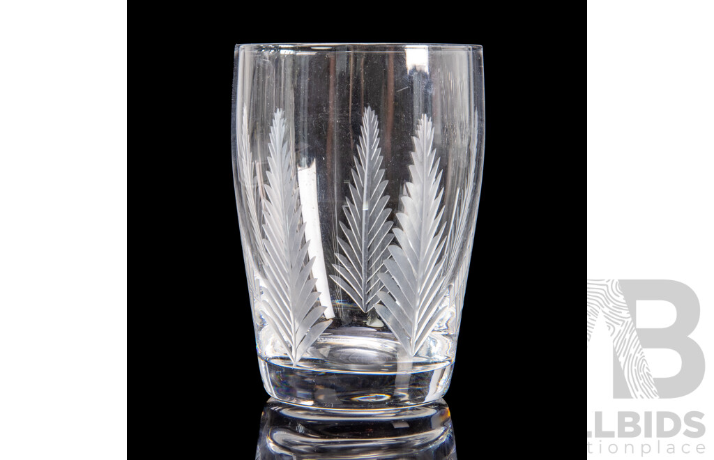 Large Collection of Vintage Stewart Crystal Glasswear