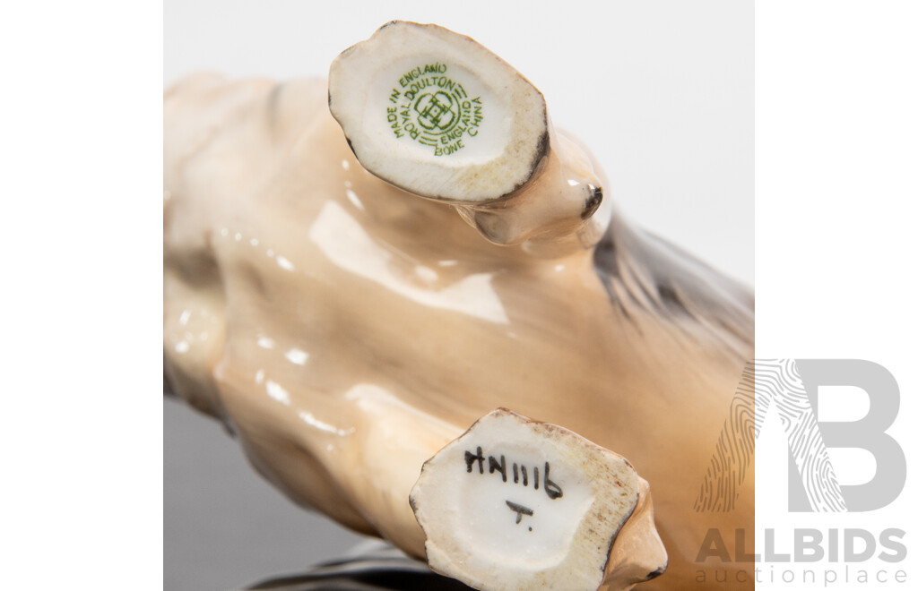 Pair of Glazed Ceramic German Shepards by Royal Doulton and Ulrica of England