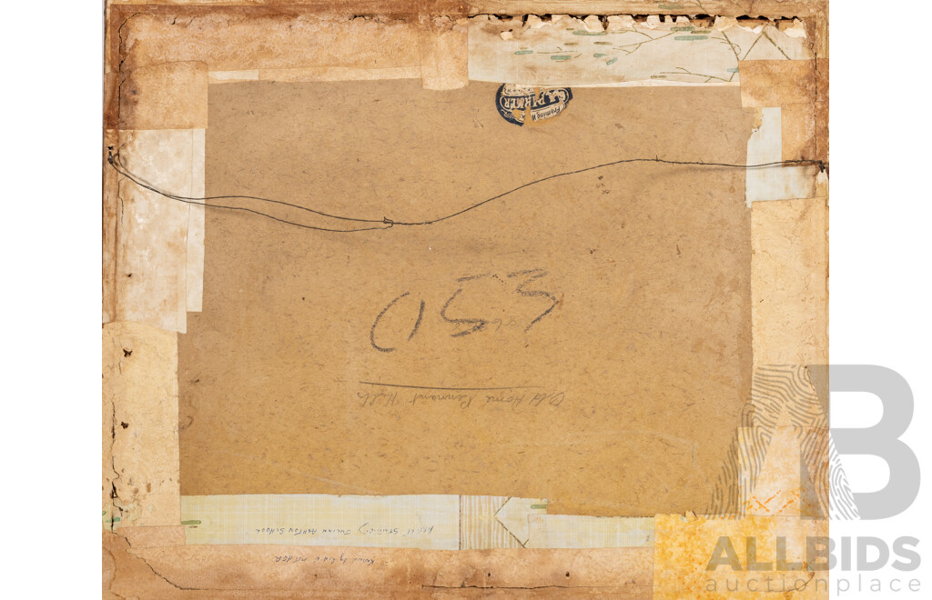 Winifrid Caddy, (19/20th Centuries, Australian, 1884-?, Old Home Pennant Hills, Wonderful Original Antique Watercolour, 50 x 60 cm (frame)