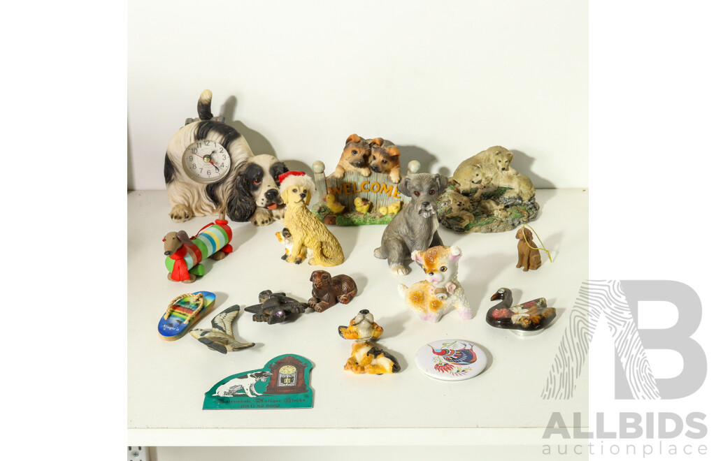 Collection of Resin an Plastic Animals and More