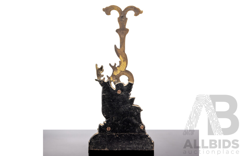 Victorian Brass Elk Form Door Stop