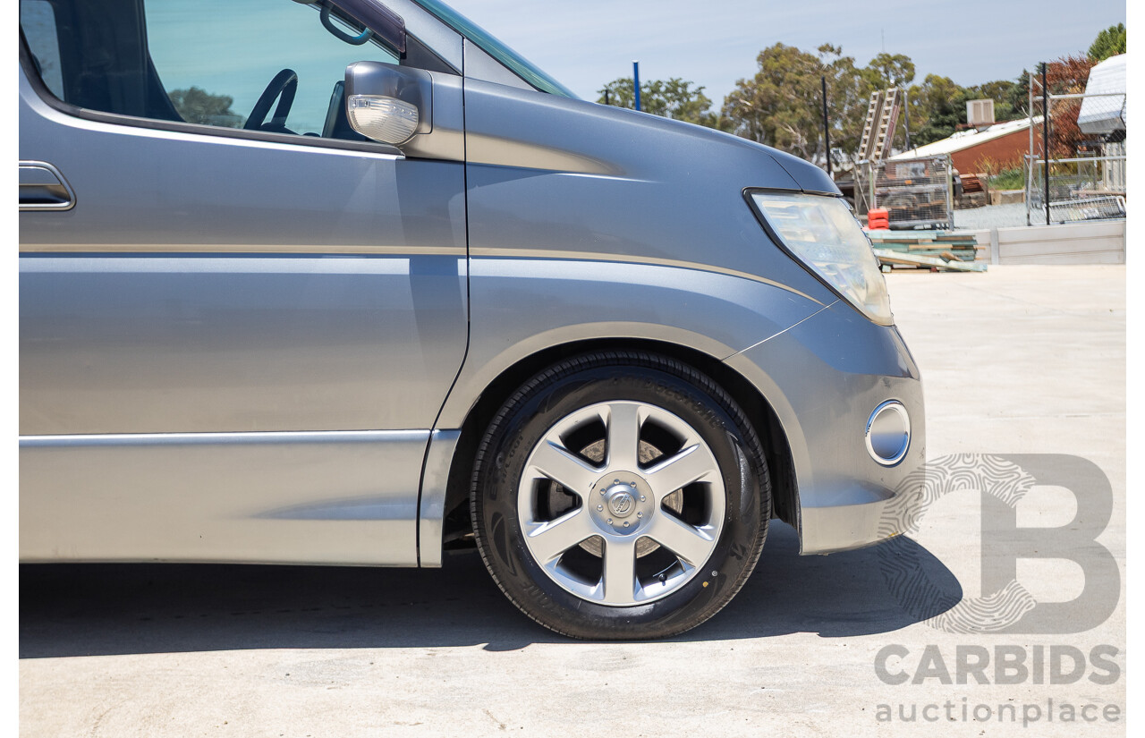 11/2004 Nissan Elgrand E51 Highway Star 4D Wagon Grey 3.5L - 4/2022 Import