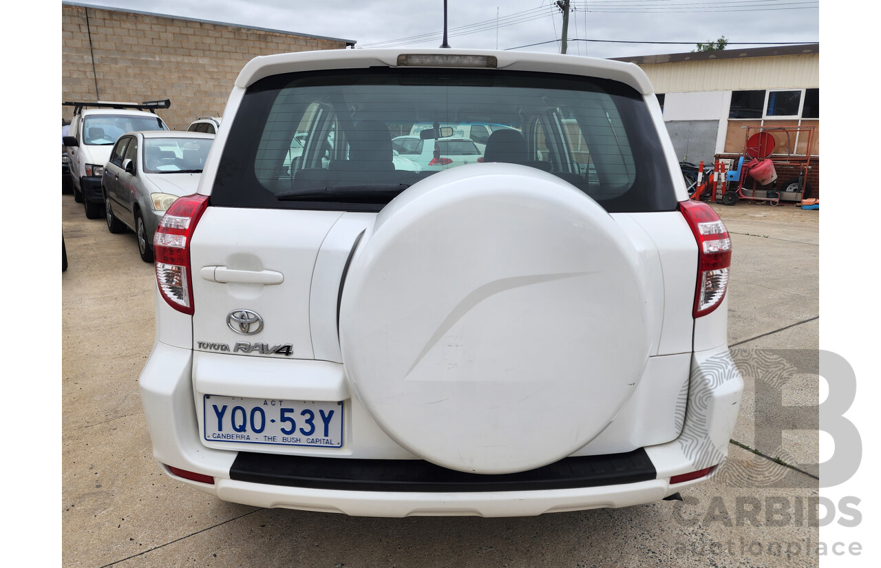 9/2009 Toyota Rav4 CV (4x4) ACA33R 08 UPGRADE 4d Wagon White 2.4L